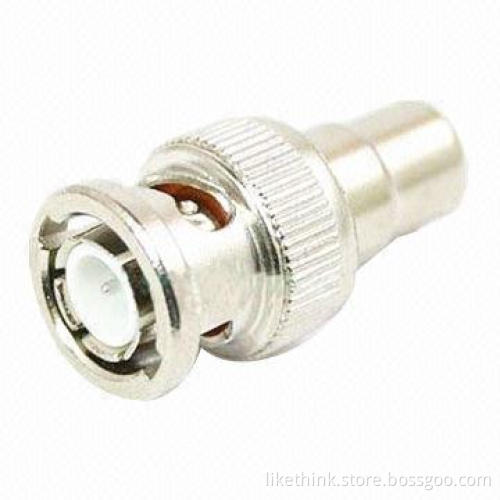 BNC Connector with -40-60°C Temperature Range and BNC Female/RCA Male Connectors, ABS Insulator